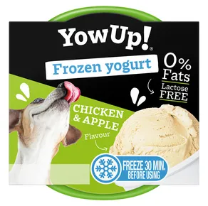 YOWUP Frozen Yoghurt - gefrorener Joghurt mit Hühnchen- und Apfelgeschmack 110 g